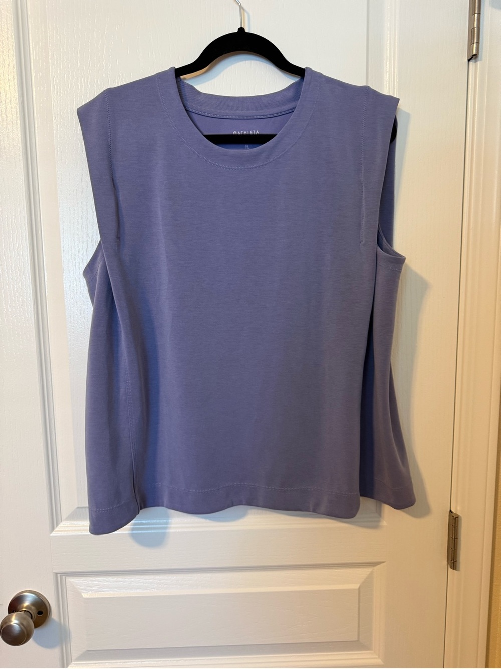 Athleta Sleeveless Shoulder-Detail Tank in Soft Lavender